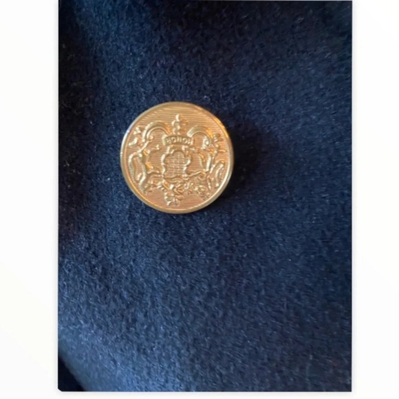 Albert Nipon Black Wool Pea Coat - Picture 13 of 16